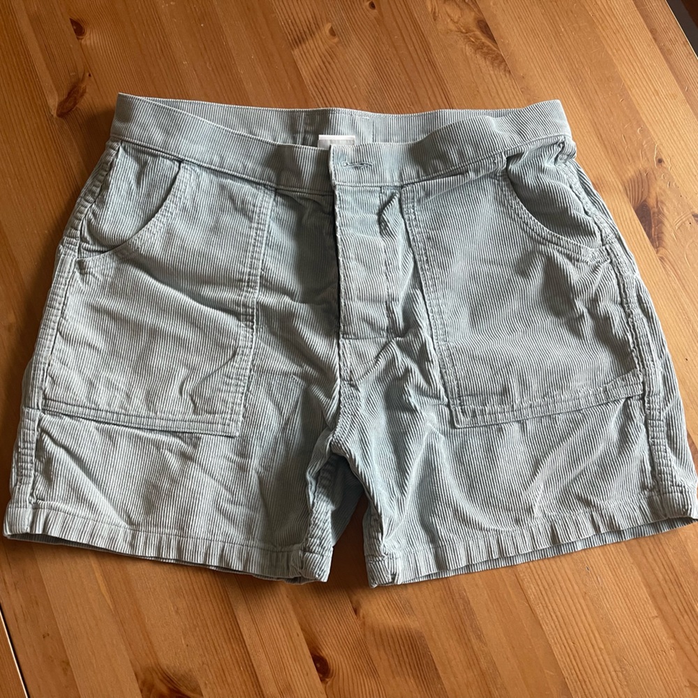Birdwell classic corduroy shorts, light blue, size 31 waist